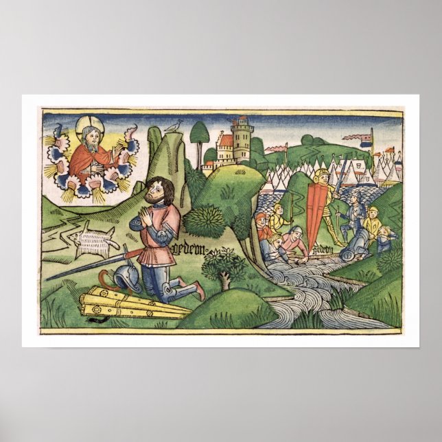 Judges 6 36 Gideon puts out the fleece, from the ' Poster (Front)