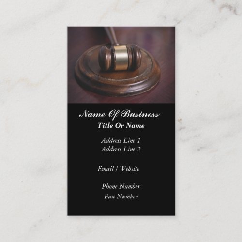 Judges Business Card