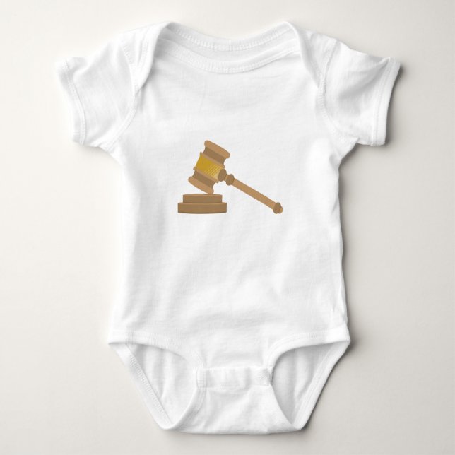 Judges Gavel Baby Bodysuit (Front)