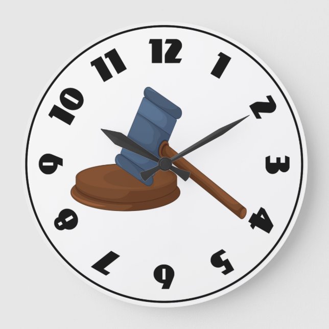Judges Gavel Clock (Front)