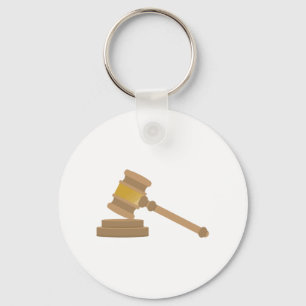 Judges Gavel Keychain
