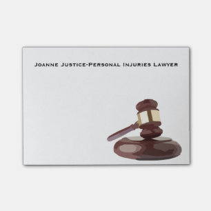 Judge's Gavel Post-It Notes