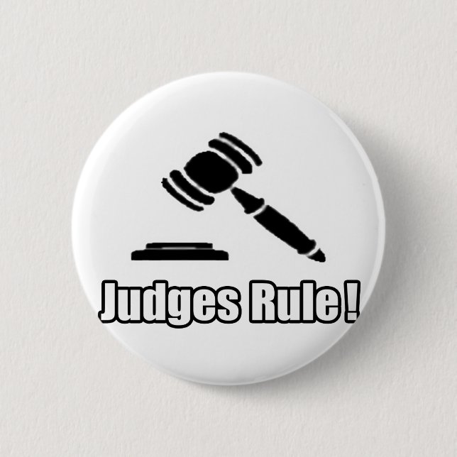 Judges Rule! Button (Front)
