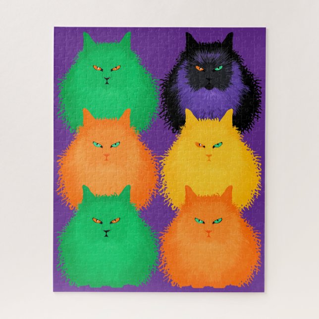Judging Cats Jigsaw Puzzle (Vertical)
