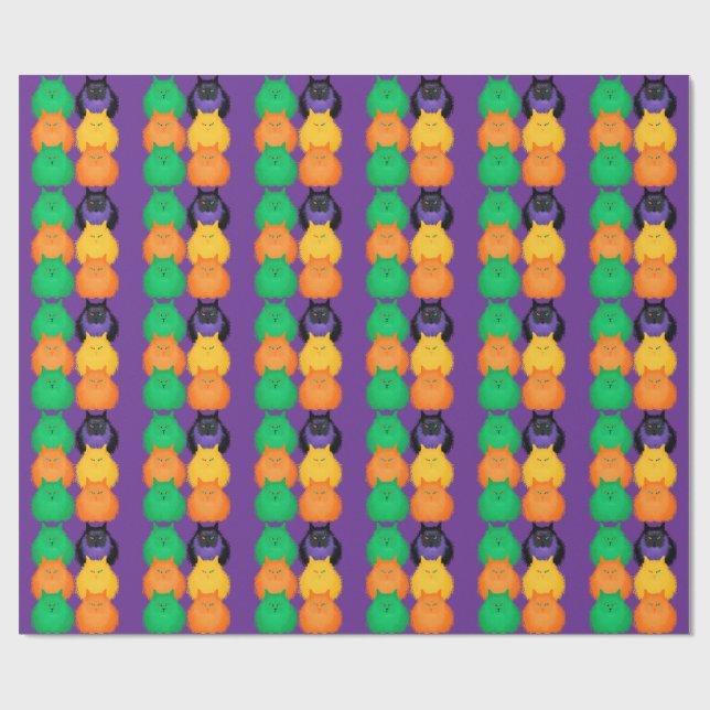 Judging Cats Wrapping Paper (Flat)