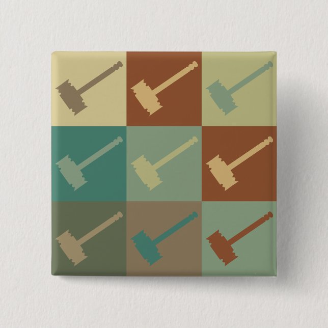 Judging Pop Art Button (Front)