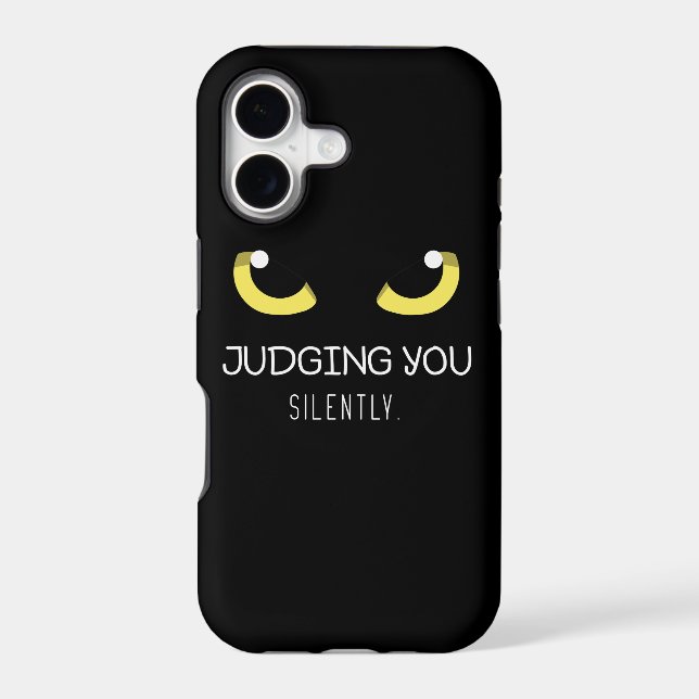 Judging You Silently theme Iphone Case (Back)