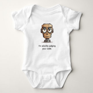 "Judging your code" Baby bodysuit