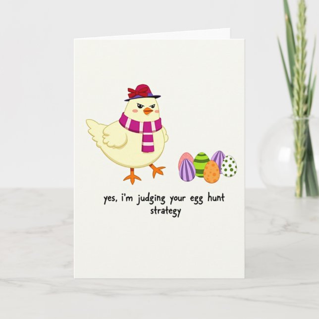 Judging Your Egg Hunt Strategy Card (Front)