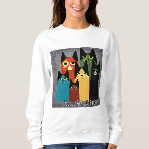 Judgmental Cats Sweatshirt