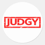 Judgy Stamp Classic Round Sticker