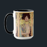 Judith and the Head of Holofernes by Gustav Klimt Mug<br><div class="desc">Vintage Judith I painting,  or Judith and the Head of Holofernes (1901). Oil on canvas,  84 × 42 cm (33 × 17 in). Österreichische Galerie Belvedere,  Vienna.</div>