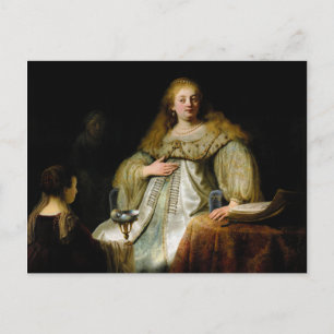 Judith at the banquet of Holofernes by Rembrandt Postcard