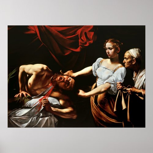 Judith Beheading Holofernes by Caravaggio _ Poster