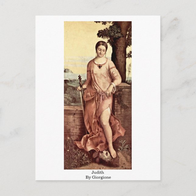 Judith By Giorgione Postcard (Front)
