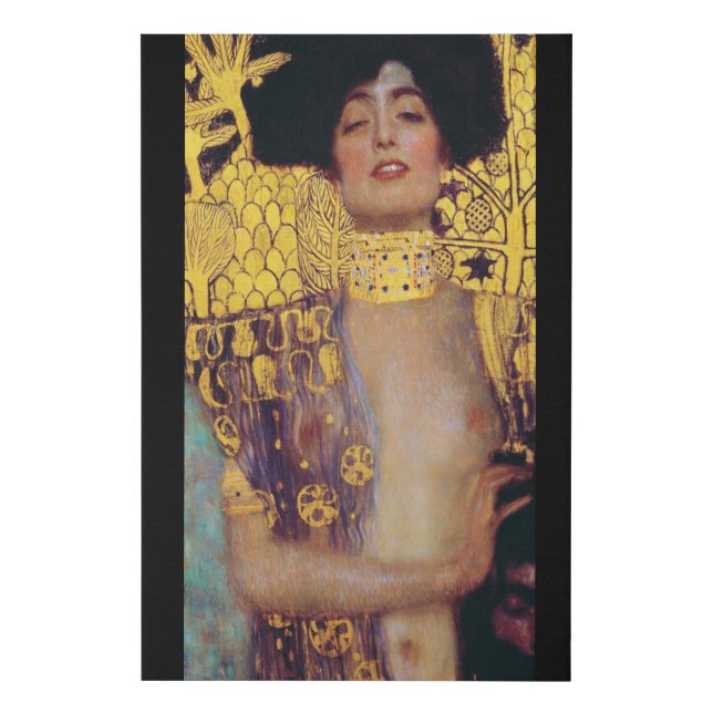Judith (Lady in Gold), Gustav Klimt Faux Canvas Print (Front)