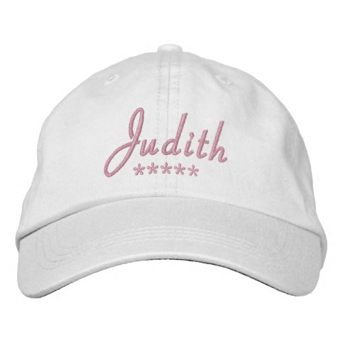 Judith Name Embroidered Baseball Cap