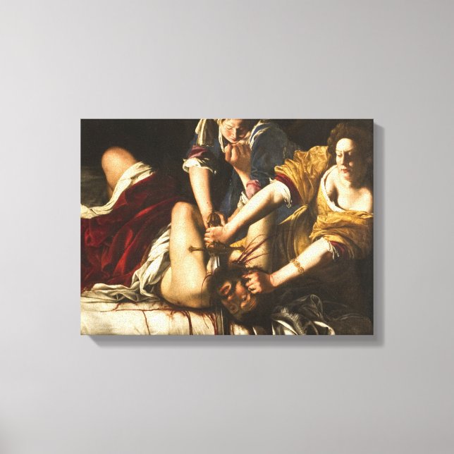 Judith Slaying Holofernes - Artemisia Gentileschi Canvas Print (Front)