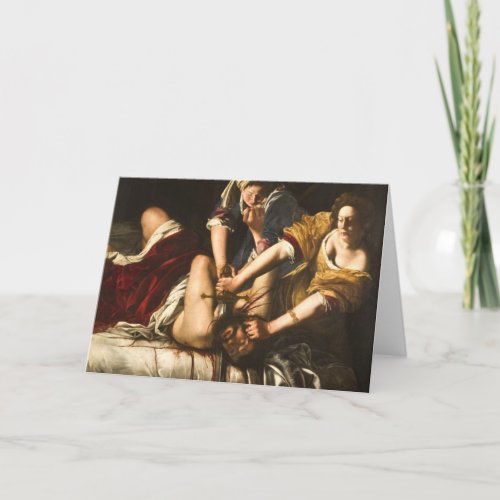 Judith Slaying Holofernes _ Artemisia Gentileschi Card