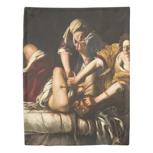 Judith Slaying Holofernes _ Artemisia Gentileschi Duvet Cover