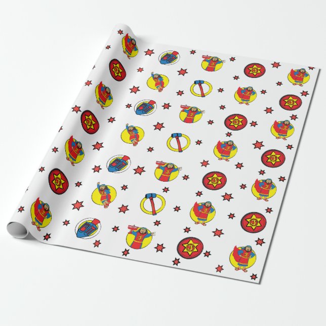 Judjah Maccabee The Hammer Colorful Wrapping Paper (Unrolled)