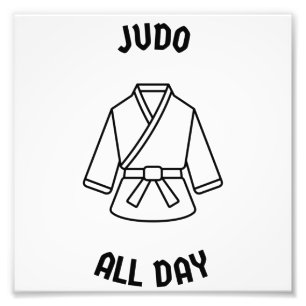 Judo all day photo print