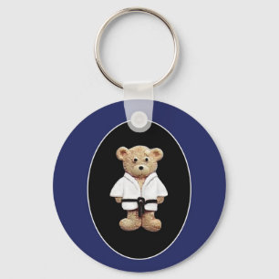 Judo Black Belt Keychain