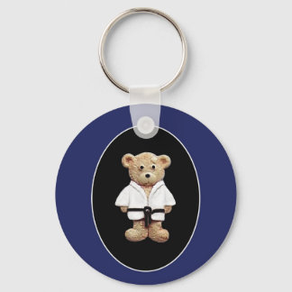 Judo Black Belt Keychain