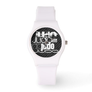 Judo; Black & Dark Gray Stripes Watch