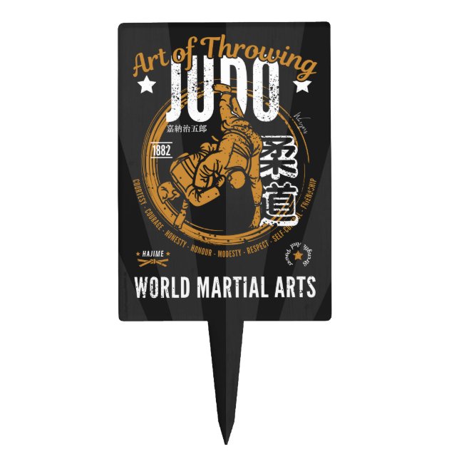 Judo Cake Topper - Art of Throwing (Front)