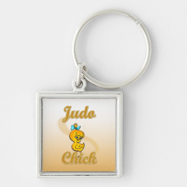 Judo Chick Keychain (Front)