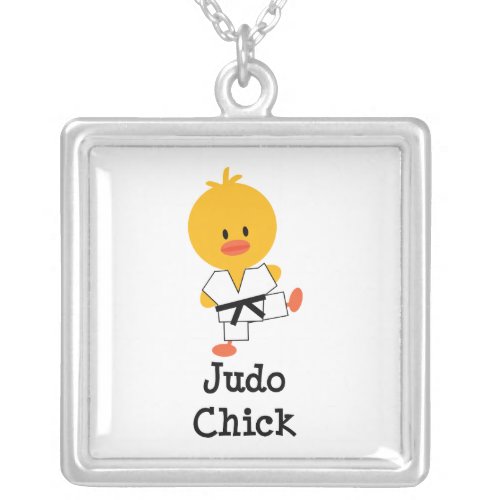 Judo Chick Sterling Silver Necklace