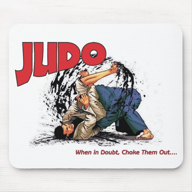 Judo Choke Out Mouse Pad (Front)