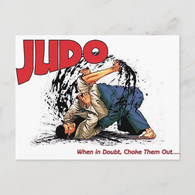 Judo Choke Out Postcard Zazzle