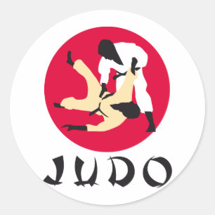 Judo Classic Round Sticker