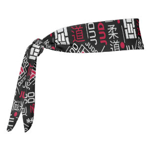 Judo - clean modern geometric pattern tie headband