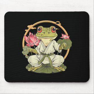 Judo Frog Taekwondo Jiu-Jitsu Karate Toad Lotus Mouse Pad
