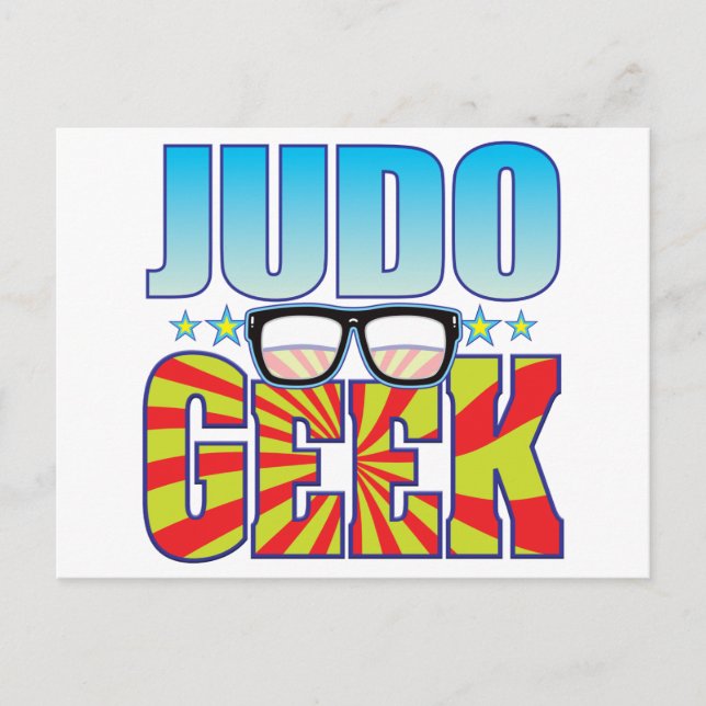 Judo Geek v4 Postcard (Front)