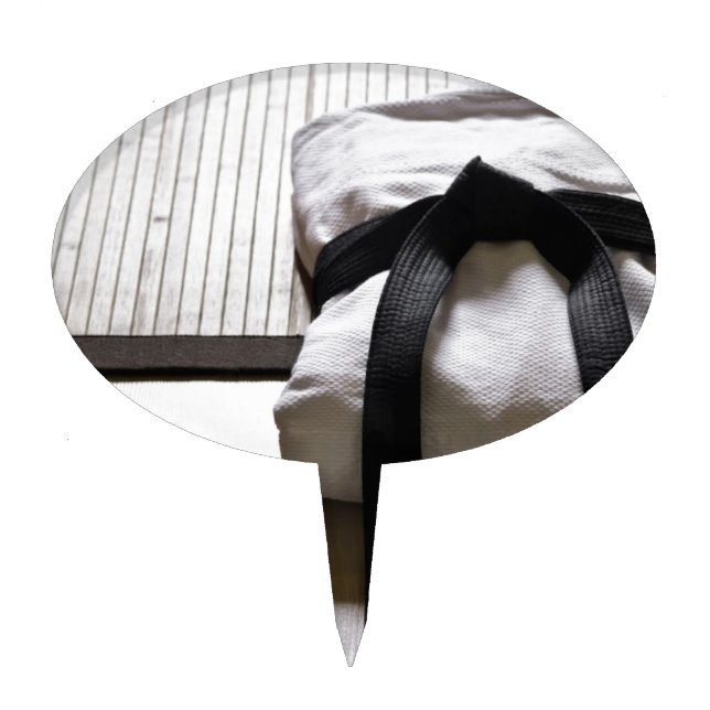 Judo Gi on Tatami mat Cake Topper (Front)