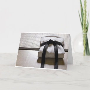 Judô Gi on Tatami mat Card