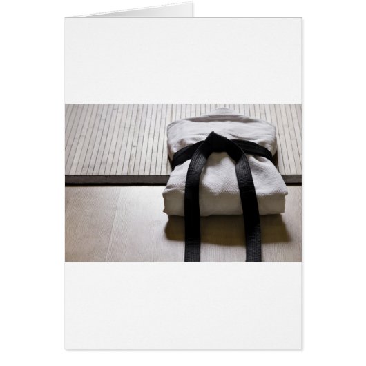 Judo Gi on Tatami mat Cards (Front)