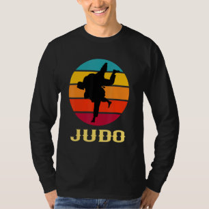Judo Hand Vintage Sunset Martial Arts Style T-Shirt