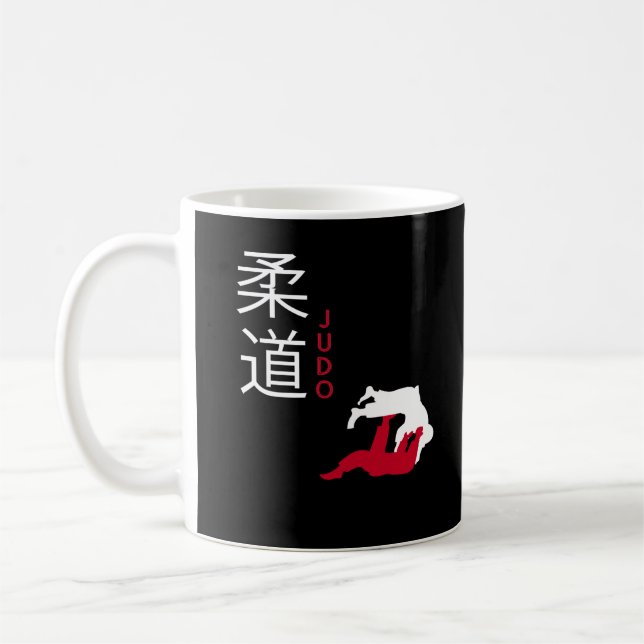 Judo Japanese Martial Arts Coffee Mug (Left)