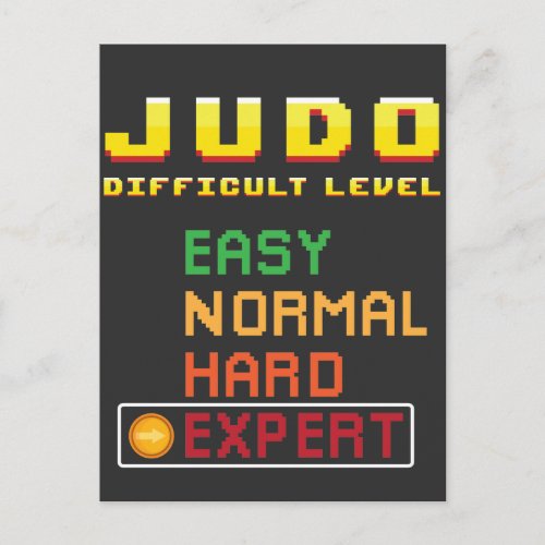Judo Martial Arts Coach Console Expert Postcard