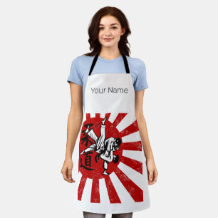 Judo Martial Arts Japanese Vintage Retro Design Apron