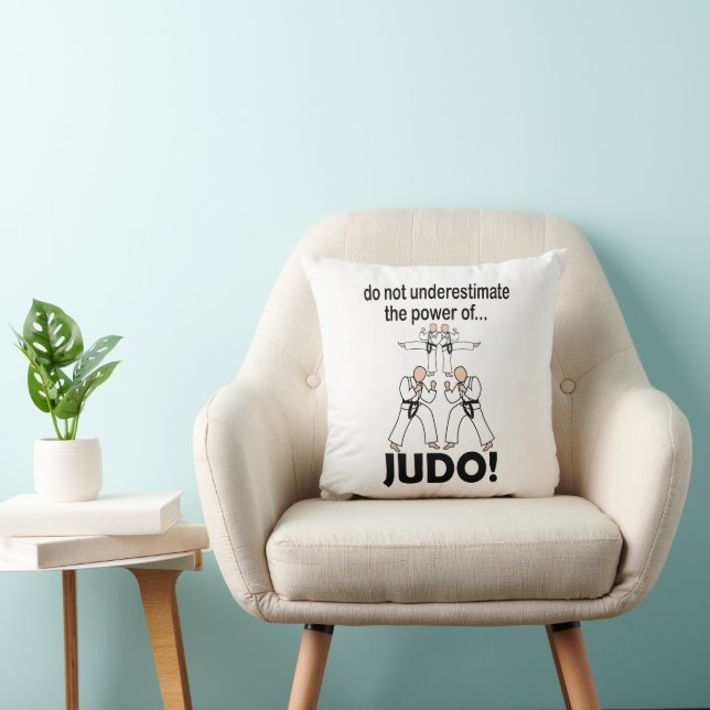 Judo Martial Arts Karate Taekwondo Judo Throw Pillow (Chair)