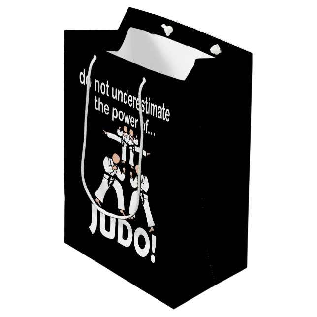 Judo Martial Arts Self Defense Taekwondo Judo Medium Gift Bag (Front Angled)