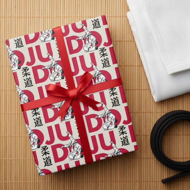 Judo Pattern - Kanji, Judoka Wrapping Paper (Creator Uploaded)