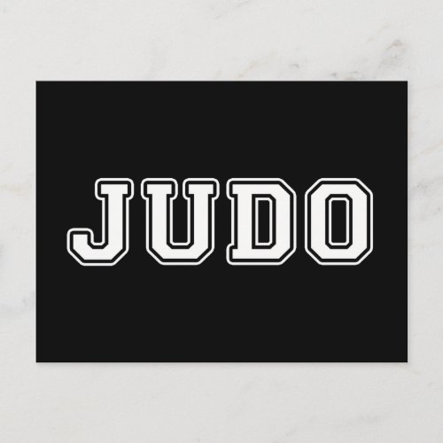 Judo Postcard