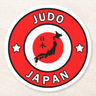 Judo Round Paper Coaster